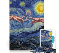 Pass Joint Starry Night 1000 Piece Jigsaw Puzzles for Adults Teenagers Logic Toy Relax Time Precision Cut (50x75cm)