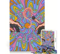 Pass Joints Hands of God 1000 Piece Jigsaw Puzzles for Adults Jigsaw Brain Play Relax Mind Sharp Edge Premium Gift (38x26cm)