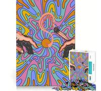 Pass Joints Hands of God 1000 Piece Jigsaw Puzzles for Adults Jigsaw Brain Play Relax Mind Sharp Edge Premium Gift (38x26cm)