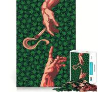 Pass Joints Hands of God for Adults 1000 Piece Jigsaw Puzzle Thought Toy Anxiety Relief Precise Edge Thoughtful Gift (50x75cm)