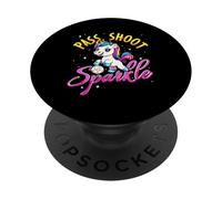 Pass Shoot Sparkle Unicorn Soccer Kids Girls PopSockets Adhesive PopGrip