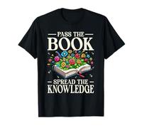 Pass The Book Spread The Knowledge Reader T-Shirt
