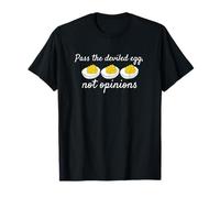 Pass The Deviled Egg Not Opinions Funny Thanksgiving T-Shirt