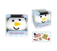 Pass The Parcel Snowman Family Christmas Game - White