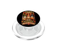 Pass The Pie & Nobody Gets Hurt Funny Thanksgiving Gnomes PopSockets PopGrip for MagSafe