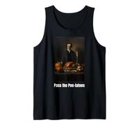 Pass The Poe-tatoes Pun Edgar Allan Poe Thanksgiving Design Tank Top