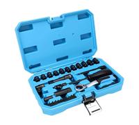 Pass Through Socket Set Featuring 12 Point Design Bidirectional Ratchet 8mm to 24mm Power Tools Access Socket Tool