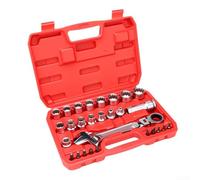 Pass Through Socket Set, Pass Thru Socket Set Pass Through Ratchet Versatile Kit, Chrome Vanadium Steel(28pcs)