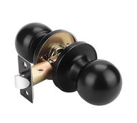 Passage Door Nobs for Closet & Hallway, Keyless Interior Door Handle with Reversible Installation, Modern Matte Black Design, Easy DIY Setup