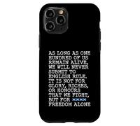 Passage From The Declaration Of Arbroath - But For Freedom Case for iPhone 11 Pro