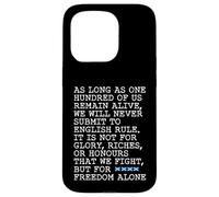 Passage From The Declaration Of Arbroath - But For Freedom Case for iPhone 15 Pro