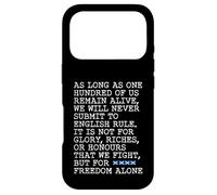 Passage From The Declaration Of Arbroath - But For Freedom Case for iPhone 17 Pro