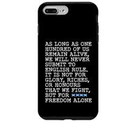 Passage From The Declaration Of Arbroath - But For Freedom Case for iPhone 7 Plus/8 Plus