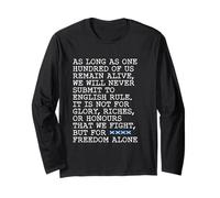 Passage from The Declaration of Arbroath - But for Freedom Long Sleeve T-Shirt