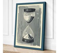 Passage of Time Minimalist Canvas Wall Art Print 18x12 Inch