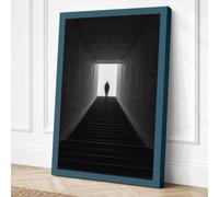 Passage to Light Minimalist Canvas Wall Art Print 36x24 Inch (91 x 61 cm)