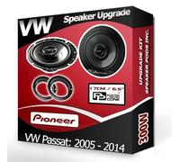 Passat Speaker upgrade Front Door Pioneer car speakers 6.5" 17cm + Rings 300W