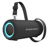 Passau Portable Bluetooth Speakers Loud 40W Peak Stereo Sound, Passive Radiators-Deep Bass, All Day Playtime, Adjustable Strap, BT5.3, IPX5 Wireless Speaker RGB Lights for Indoor Outdoor