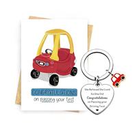 Passed Driving Test Card - New Driver Gifts, Drive Safe Keyring, Just Passed Driving Test Gifts, Pass Drivings Test Gift, Gift for New Drivers, Car Accessories for Teenagers, Boys And Girls