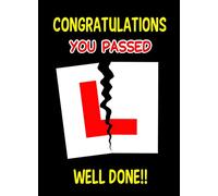 Passed Your Driving Test Card (Congratulations, Black)