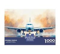 Passenger Aircraft 1000 Piece Jigsaw Puzzle For Adults Challenging Game Stress Relief Puzzle Cultivate The Spirit of Teamwork for Family Decorations 38x26cm/1000pcs