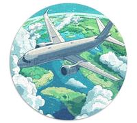 Passenger Aircraft 1000 Piece Jigsaw Puzzle For Adults Family Challenge Toys Stress Relief Puzzle Cultivate The Spirit of Teamwork For Adults Gifts 1000pcs (67.5x67.5cm)