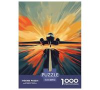 Passenger Aircraft 1000 Piece Puzzle Age 14+ for Adults with Extra Fun Challenges Perfect for Relaxation 100% Recycled Cardboard 52x38cm/1000pcs