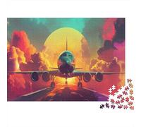 Passenger Aircraft Jigsaw Puzzles 1000 Piece for Adults, 1000 Pieces Great Gifts Challenge Toy Puzzle Lovers 38x26cm/1000pcs