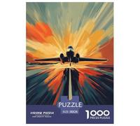 Passenger Aircraft Jigsaw Puzzles Puzzles for Adults Kids. 1000 Piece Great Gifts Challenge Toy Educational Game Home Decoration for Adults& Kids Age 14 Years Up 38x26cm/1000pcs