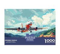 Passenger Aircraft Jigsaw Puzzles Puzzles for Adults Kids. 1000 Pieces Great Gifts Challenge Toy Educational Game Home Decoration for Educational Games Gifts 38x26cm/1000pcs