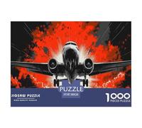 Passenger Aircraft Jigsaw Puzzles Puzzles for Adults Kids. 1000 Pieces Interesting Great Gifts Challenge Toy Educational Games Home Decoration for Adults& Kids Age 14 Years Up 38x26cm/1000pcs