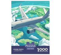 Passenger Aircraft Puzzles 1000 Pieces Age 14+ for Adults Whimsical Challenge Perfect for Relaxation Home Decoration 100% Recycled Cardboard 70x50cm/1000pcs