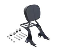 Passenger Backrest Pad Motorcycle Sissy Bar Backrest Pad For Harley For Sportster 883 1200 2004-2023 Luggage Rack Kit Replacement Complete Motorbike Sissy Bar(Black)