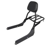 Passenger Backrest Pad Motorcycle Sissy Bar Rear Luggage Carrier For For Shadow ACE VT400 Aero VT750 C2 RC44 2006-2013 Rack Backrest Cushion Motorbike Sissy Bar(Black)