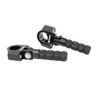 Passenger Backrest Support 7/8-1 1/8inch Inch Crash Bar Foot Pegs Rests Footrest 25mm28.8mm Universal Motorcycle Highway Bar Foot Pegs Rear Backrest(Type A)