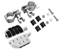 Passenger Backrest Support Chrome Highway Foot Peg Motorcycle Footrest Pedal Footpeg Mount Compatible FIT FOR Harley Electra Road King Rear Backrest(Style C)