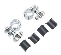 Passenger Backrest Support Chrome Highway Foot Peg Motorcycle Footrest Pedal Footpeg Mount Compatible FIT FOR Harley Electra Road King Rear Backrest(Footpegs Clamp A)