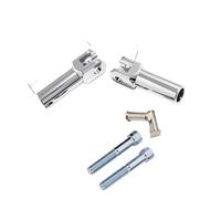 Passenger Backrest Support Fit For Harley Harley Standard Softail Springer Deuce Heritage Softail ClaPassenger Footpeg Supports Kit Luggage Rack Set(Model B - Black)