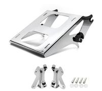 Passenger Backrest Support Fit For Harley Touring RK RG Street Glide FLHXSE 2014-2023 Pack Luggage Rack Tour Pak Rack&Docking Hardware Kits Rear Backrest(Chrome)