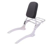 Passenger Backrest Support Fit For Yamaha Vstar XVS 1100 Custom Dragstar XVS 1100 Motorcycle Passenger Backrest Sissy Bar Luggage Rack Rear Backrest(B-Chrome)