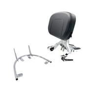 Passenger Backrest Support Luggage Rack Set Fit For Peugeot Django Backrest Multi-Purpose Driver Passenger Backrest With Folding Luggage Rack(Chrome)