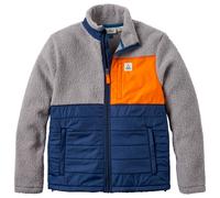 Passenger - Born Explorer Recycled Polar-Lined Sherpa Fleece - Fleece jacket size S, grey/blue