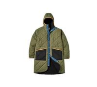 Passenger Campscape Recycled Fleece Lined Parka Robe (UK, Alpha, L, Regular, Regular, Black/Khaki)