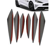 Passenger Car Spoiler - Set of 6 Anti-Collision Decals Bumper Body Strips Adhesive Anti Scratch Strips | Universal Side Protection for Limousine Transport Vehicles A