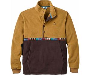 Passenger - Fleece jacket with press-stud collar Polartec® - Woodlander Polar Fleece Caramel Espresso for Men in Recycled Polyester - Size L - Brown Brown L