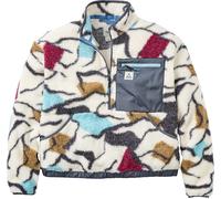 Passenger - Fleece sweatshirt with zip collar - Ravi Recycled Sherpa Fleece Abstract Trails W Off White for Women in Recycled Polyester - Size XS White XS
