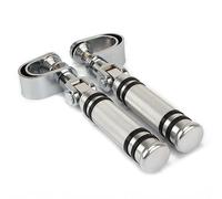 Passenger Foot Pegs Motorcycle Highway Foot Pegs Clamp Crash Bar Engine Guard Footrest Mount For For Chopper Bobber