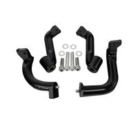 Passenger Footpegs Motorcycle Front Driver Floorboard Footboard Mounts For Touring 2017-2022 2018 2019 2020 2021 Sliver/Black
