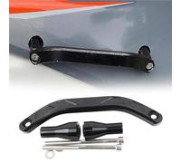 Passenger Grab Bar Motorcycle Aluminium Armrest Rear Seat Grab Bar Handles Seat Hand Armrest Handle Tail Accessories For 200 SX/SXF/XC/XCF 2019 2020 2021 2022 2023(Black- Silver)