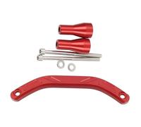 Passenger Grab Bar Motorcycle Passenger Rear Seat Grab Bar Handle Seat Hand Armrest Rail Accessories For GasGas 350EX F 350EC F 350MC F 2021 2022 2023(Black- Silver)